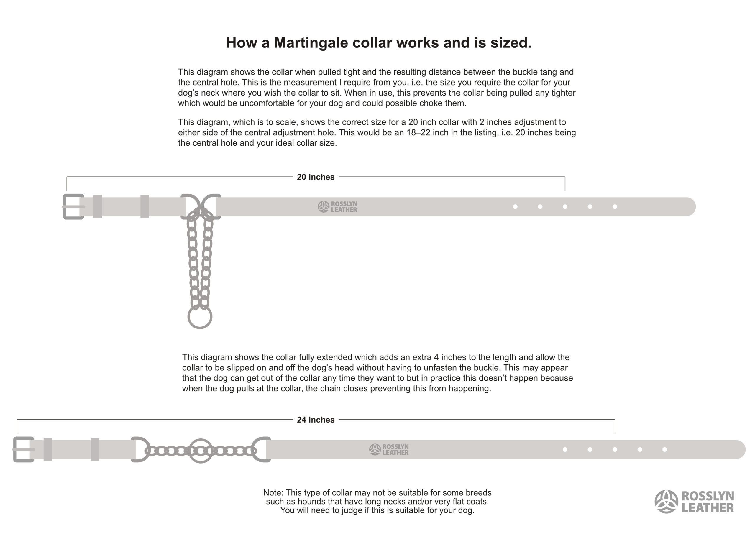 Martingale Adjustable Half Check Collar - Image 14
